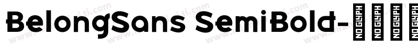 BelongSans SemiBold字体转换